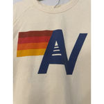 Aviator Nation Butter Yellow Logo Sweatshirt And Sweatpant Set Women’s Medium Photo 1