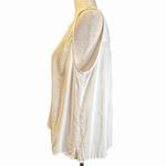TK Cristin Stitch Fix Ivory Viscose Button Up Sleeveless Blouse‎ Medium NWT White Photo 3