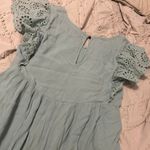 Eyeshadow Teal v-neck dress Photo 5