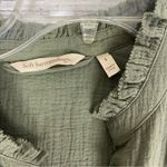 Soft Surroundings  Big Sur gauze cotton dress in olive green Photo 4