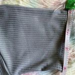 NWOT Square Neck Ribbed Gray Crop Tee Size XS Photo 3