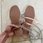 TALULAH Shop NWT Lace Up Bedazzled Bow Sandals Sz 7.5 Photo 4