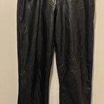 Abercrombie & Fitch Abercrombie Leather Pants 90s Straight Curve Love Photo 0