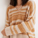 Madewell NEW Space-Dyed Staley V-Neck Pullover Sweater, size XL Photo 0