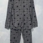 Ekouaer Womens Gray Pajama Set Long Sleeve Star Print Soft Pjs Lounge Pockets Sm Photo 0