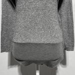 ZARA Knit Off The Shoulder Frill Long Sleeve Bodysuit Heather Grey Size Medium Photo 4