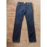 White House | Black Market Blame Dark Wash Jeans Sz 6 Floral Embroidery 32x42 Photo 1