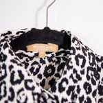 Michael Kors Collection Made In Italy Silk Chiffon Leopard Print Blouse Shirt 4 Photo 1