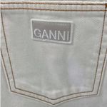 Ganni NWT  Barrel Jeans White High-Waisted Photo 3