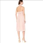 Nanette Lepore  Barely Blush Pink Eyelash Lace Ruffle Halter Neck Dress NEW Photo 7