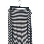 Victoria's Secret  Women's Size Medium Viscose White‎ Gray Striped Maxi Skirt Photo 1
