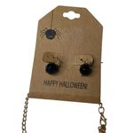 Halloween Necklace & Ear Rings Skull And Bones, Witch And Bats, Jack Photo 1