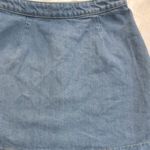American Apparel Denim Button-Up Mini Denim Jean Skirt Size Small Photo 4