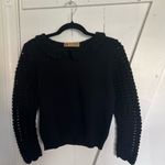 Vintage Lavorazione a mano Black Knit Sweater Photo 2