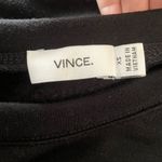 Vince  Knit Long Sleeved Black Crew Neck Top Sweatshirt Blue Side Accents Size XS Photo 1