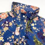 Anthropologie LPA X Jacket 360 Hoodie Windbreaker Waterproof Floral Blue Pink Photo 7