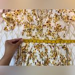 Faithfull the Brand Faithful The Brand Rafa Midi Crinkled In Goldie Floral Dress Size 4 Photo 10