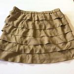 Multi tiered ruffled skirt Tan Size 8 Photo 0