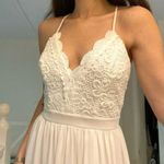 No Boundaries Crochet Trim Sheer Maxi Dress White Size S Photo 3