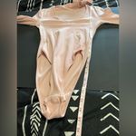 Pale Pink One Piece Long Sleeve Scoop Neck Tie Bodysuit Women’s Sz XS EUC Photo 7