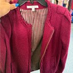 CAbi  Burgundy Sweater jacket blazer Photo 3