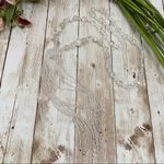 Clear Faceted Glass Crystal Bead Tassel Necklace Photo 7