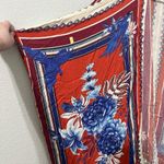 Farm Rio Macaw Scarf Kimono Duster floral stripe red blue shawl Size Large Photo 5