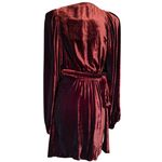 ALC Frank New A.L.C. Mini Dress As Seen On Taylor Swift Velvet Wrap Long Sleeves Size 0 Photo 7