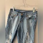Aeropostale  Distressed Bayla Skinny Light Wash Jeans 00 Short Photo 1