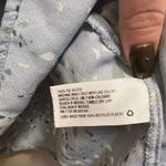 A New Day  Baby Blue Geometric Printed Chiffon Sleeveless Blouse Tank Top Sz Med Photo 4