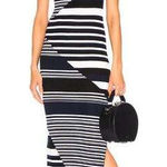 Equipment  Dewey Sweater Midi Dress Blue Stripe Womens Small Wool Photo 0