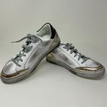 Silver Dollar  Faux Vegan Leather Distressed Lace Up Casual Sneakers Shoes 7 Photo 2