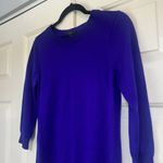 J.Crew  Royal Blue Tippi Sweater Crewneck 3/4 Sleeve Size Small Merino Wool Photo 1
