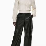 Aritzia Wilfred Wide Leg Leather Pants Photo 0