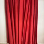 vtg Cameron Blake Dress Womens 10 Red Beaded Evening Gown Formal Prom Strapless Photo 8