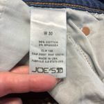 joe's jeans Blue Frayed Denim Shorts with Lace Details Size 30 Photo 3