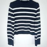 La Ligne Jill Striped Cotton Sweater Sz XS Black Photo 2