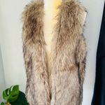 Escalier Vest Women’s Faux Fur Vest Jacket Size Small, Khaki/Brown New With Tags Brown Photo 8