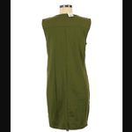 J. Crew Factory Dress M NWT Faux Wrap Tank Olive Green Career Office Modest Size M Photo 3