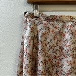 Aritzia  Wilfred Winslet Floral Printed A-Line Wrap Satin Skirt Size L Photo 4