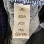 Karl Lagerfeld  Dark Wash Mid Rise Raw Edge Cropped Cuffed Skinny Jeans Photo 7