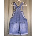 Lincoln Outfitters  Denim Overalls Shorts Womens 14 Light Wash Adjustable Straps Photo 1
