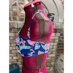 Catalina Bikini top halter swimsuit floral blue pink white Photo 2