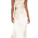 Line and Dot  ELIZA ONE SHOULDER MAXI DRESS -
CHAMPAGNE NWT Photo 1