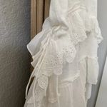 Free People Claire Tee Ivory Tiered Boho Top Size Medium Photo 3