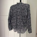 Isabel Marant  Pamais Floral Blouse Long Sleeve Button Down Ruffle Photo 4