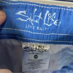 Salt Life  tropical Hawaiian shorts women’s size large blue white coral Photo 3