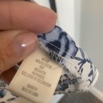 Tru Self Women’s Blue Floral Brown‎ White Striped Tank Top Shirt Size 1X Brown Photo 4