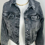 Wild Fable Black Cropped Jean Jacket women XS  100% cotton  Photo 0