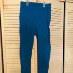 Queenike & Athletic brand 27” high waisted leggings. Size 4/6. Blue Photo 7